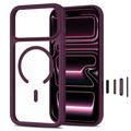 iPhone 17 Pro/18 Pro Tech-Protect MagOne MagSafe CC Case with 2x Glass+ Screen Protector - Dark Cherry / Clear