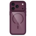 iPhone 17 Pro/18 Pro Tech-Protect MagOne MagSafe CC Case with 2x Glass+ Screen Protector - Dark Cherry / Clear