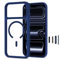iPhone 17 Pro/18 Pro Tech-Protect MagOne MagSafe CC Case with 2x Glass+ Screen Protector - Deep Blue / Clear
