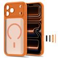 iPhone 17 Pro/18 Pro Tech-Protect MagPeak MagSafe CC Case - Matte Cosmic Orange