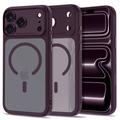 iPhone 17 Pro/18 Pro Tech-Protect MagPeak MagSafe CC Case - Matte Dark Cherry
