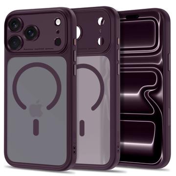 iPhone 17 Pro/18 Pro Tech-Protect MagPeak MagSafe CC Case - Matte Dark Cherry