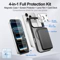 iPhone 17 Pro 4-in-1 MagSafe Protection Set with Card Holder - Black