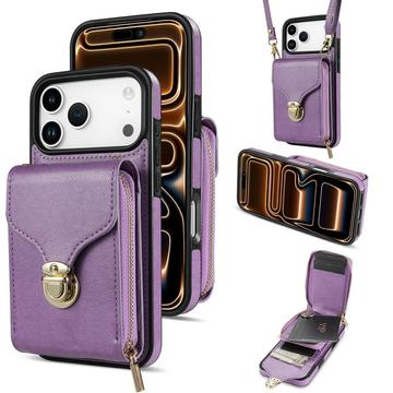 iPhone 17 Pro All-in-One Case with Wallet / Strap - Purple
