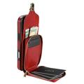 iPhone 17 Pro/18 Pro All-in-One Case with Wallet & Strap - Red