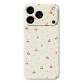 iPhone 17 Pro Cherry Pattern TPU Case - Beige