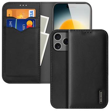 iPhone 17 Pro Dux Ducis Hivo Wallet Leather Case - Black