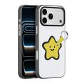 iPhone 17 Pro Dux Ducis Luvy Case with Finger Ring/Hand Strap - White / Star