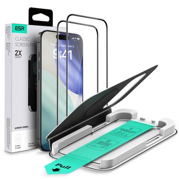 iPhone 17 Pro ESR UltraFit Tempered Glass Screen Protector - 9H, 0.3mm - Black Edge