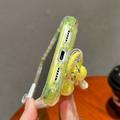 iPhone 17 Pro/18 Pro Glitter Shockproof Hybrid Case with Wrist Strap - Yellow