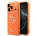 iPhone 17 Pro Guess IML 4G Script Metal Logo Case - Orange
