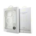 iPhone 17 Pro Guess IML Glitter Script Strap Case - MagSafe Compatible - Transparent