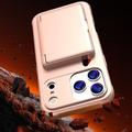 iPhone 17 Pro Hybrid Case with Hidden Mirror & Card Slot - Pink