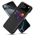 iPhone 17 Pro KSQ Case with Card Pocket - Black