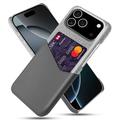 iPhone 17 Pro KSQ Case with Card Pocket - Grey