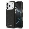 iPhone 17 Pro Karl Lagerfeld Grained Repeated Logo MagSafe Case - Black