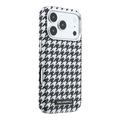 iPhone 17 Pro Karl Lagerfeld Houndstooth Resin Plate Case - MagSafe Compatible