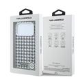 iPhone 17 Pro Karl Lagerfeld Houndstooth Resin Plate Case - MagSafe Compatible