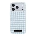 iPhone 17 Pro Karl Lagerfeld Houndstooth Resin Plate Case - MagSafe Compatible - Blue