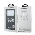 iPhone 17 Pro Karl Lagerfeld IML Choupette Trio Watercolor Case - MagSafe Compatible - Black