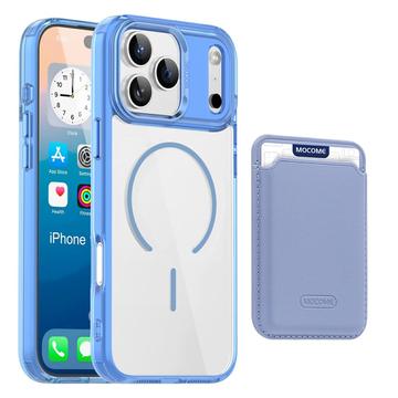 iPhone 17 Pro MagSafe Case with Card Holder - Blue / Transparent