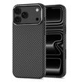 iPhone 17 Pro Max/18 Pro Max Tech-Protect Ion Carbon Plastic Case - MagSafe Compatible - Black / Silver