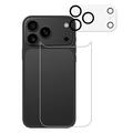 iPhone 17 Pro Max 2-in-1 Set Tempered Glass Back Cover Protector & Camera Lens - Clear