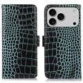 iPhone 17 Pro Max Crocodile Series Wallet Leather Case with RFID