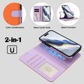 iPhone 17 Pro Max Detachable Wallet Case with MagSafe, RFID Protection & Hand Strap - Orange / Purple