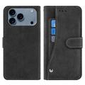 iPhone 17 Pro Max Elegant Retro Wallet Case with Rotating Card Holder