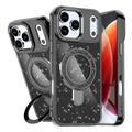 iPhone 17 Pro Max Glitter Hybrid Case with Kickstand - MagSafe Compatible