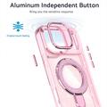 iPhone 17 Pro Max Glitter Hybrid Case with Kickstand - MagSafe Compatible - Pink
