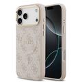 iPhone 17 Pro Max Guess 4G Gold Frame Case - MagSafe Compatible - Pink