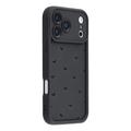 iPhone 17 Pro Max Heart Pattern Shockproof TPU Case with Raised Edges