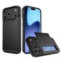 iPhone 17 Pro Max Hybrid Case with Sliding Card Slot
