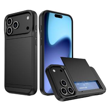 iPhone 17 Pro Max Hybrid Case with Sliding Card Slot
