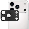 iPhone 17 Pro Max Imak Full Cover Metal and Tempered Glass Camera Lens Protector - Black