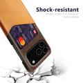 iPhone 17 Pro Max/18 Pro Max KSQ Case with Card Pocket - Orange