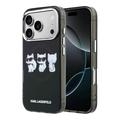 iPhone 17 Pro Max Karl Lagerfeld IML Choupette Trio Watercolor Case - MagSafe Compatible - Black
