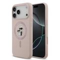 iPhone 17 Pro Max Karl Lagerfeld Karl and Choupette Liquid Silicone MagSafe Case - Pink