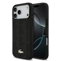 iPhone 17 Pro Max Lacoste Monogramme Gold Logo Case - MagSafe Compatible - Black