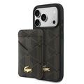 iPhone 17 Pro Max Lacoste PVC Blend MagSafe Case and Magnetic Card Holder - Brown