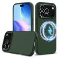 iPhone 17 Pro Max Liquid Silicone Case - MagSafe Compatible - Dark Green