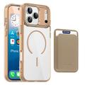 iPhone 17 Pro Max MagSafe Case with Card Holder - Desert Gold / Transparent