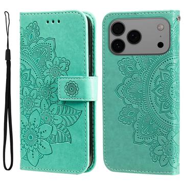 iPhone 17 Pro Max Mandala Series Wallet Case - Green