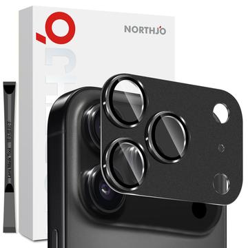 iPhone 17 Pro Max Northjo Full Protection Matte Metal and Tempered Glass Camera Lens Protector