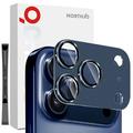 iPhone 17 Pro Max Northjo Full Protection Matte Metal and Tempered Glass Camera Lens Protector - Blue