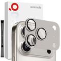 iPhone 17 Pro Max Northjo Full Protection Matte Metal and Tempered Glass Camera Lens Protector - Grey