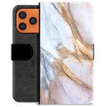 iPhone 17 Pro Max Premium Wallet Case - Elegant Marble