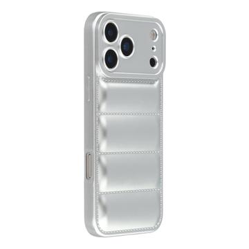 iPhone 17 Pro Max Puffer Jacket Shockproof TPU Case - Silver